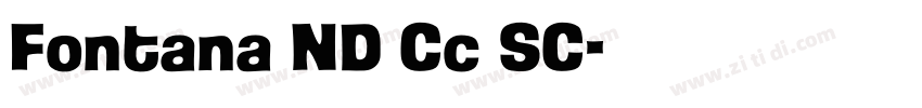 Fontana ND Cc SC字体转换